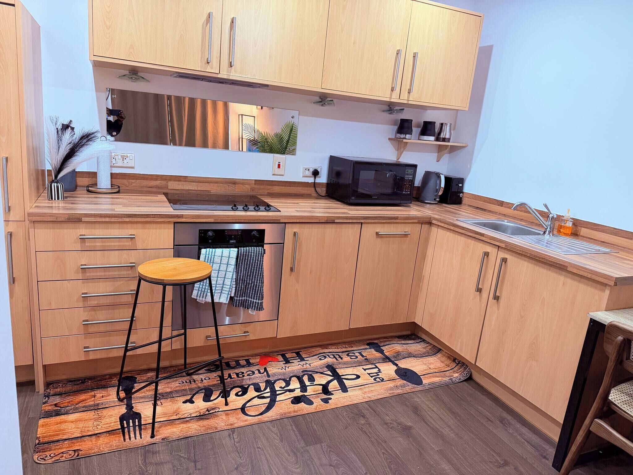 Apartment, 1 Bedroom, Accessible, Fireplace | Interior