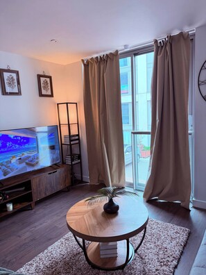 Apartment, 1 Bedroom, Accessible, Fireplace | Living room - One Bedroom Flat in Mailbox With Free Parking (Birmingham)