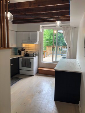 Private kitchen - Spacious 1 bedroom apartment (Hamilton)