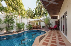 Villa, 2 Schlafzimmer, eigener Pool, Poolblick | Pool | Außenpool
