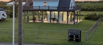 Fully fenced, pet friendly, 3-bedroom, 2 full bath on the beach side, sleeps 10