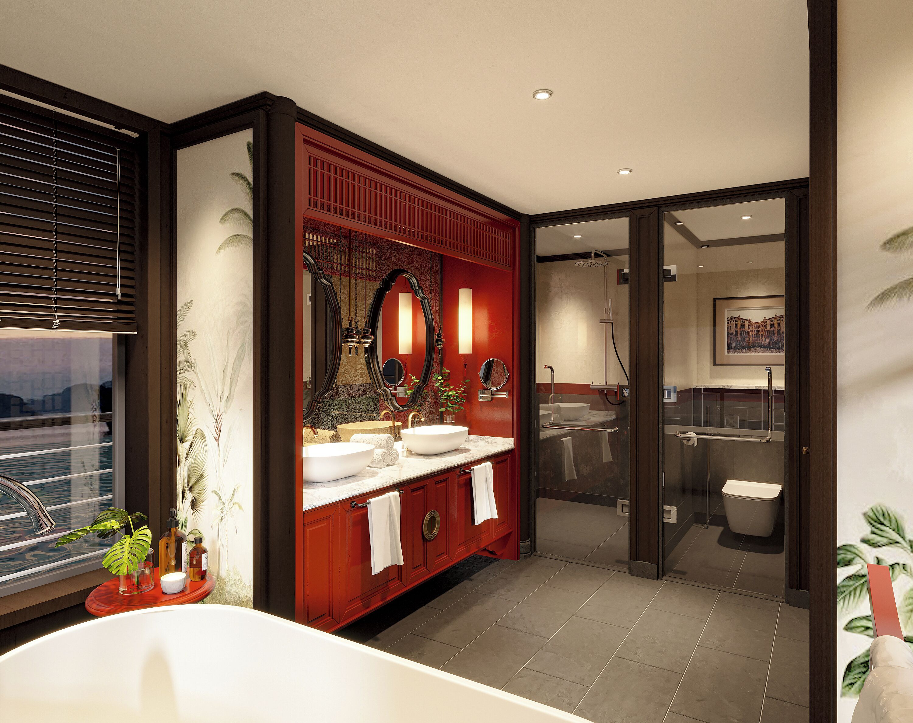 Senior Suite, Balcony | Bathroom