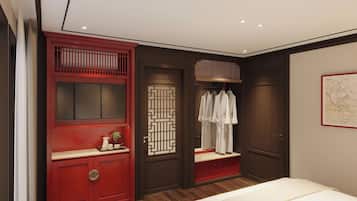 In-room safe, blackout drapes, soundproofing, free WiFi
