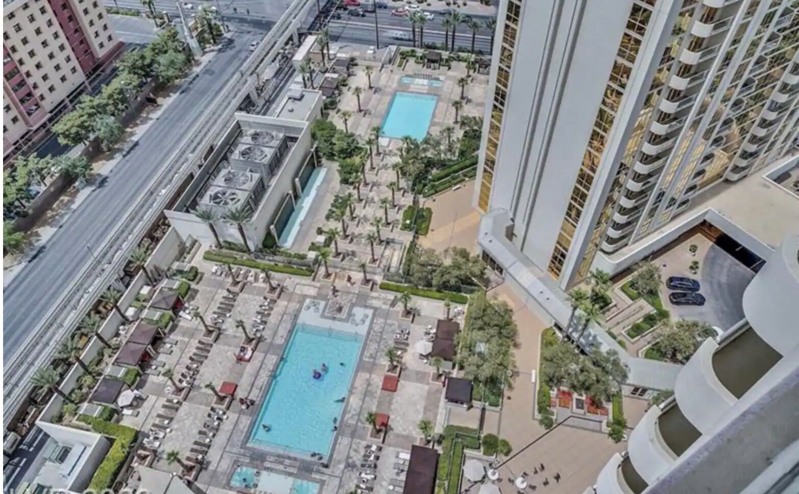 3 outdoor pools