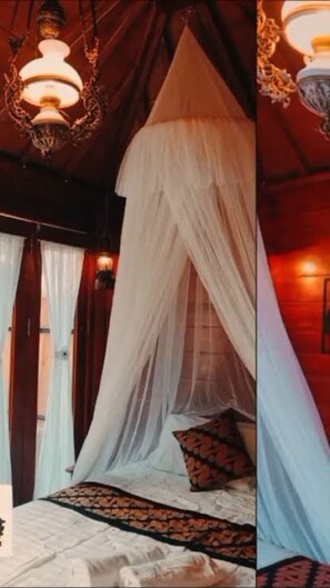 Escritorio y ropa de cama
