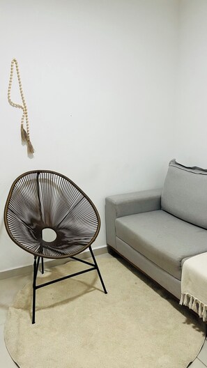 Living area - Garden apartment with garage. Ideal for families and business trips. (Rio de Janeiro)