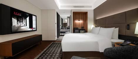 Superior Double Room, 1 Queen Bed, Non Smoking, City View | Premium bedding, free minibar, desk, laptop workspace