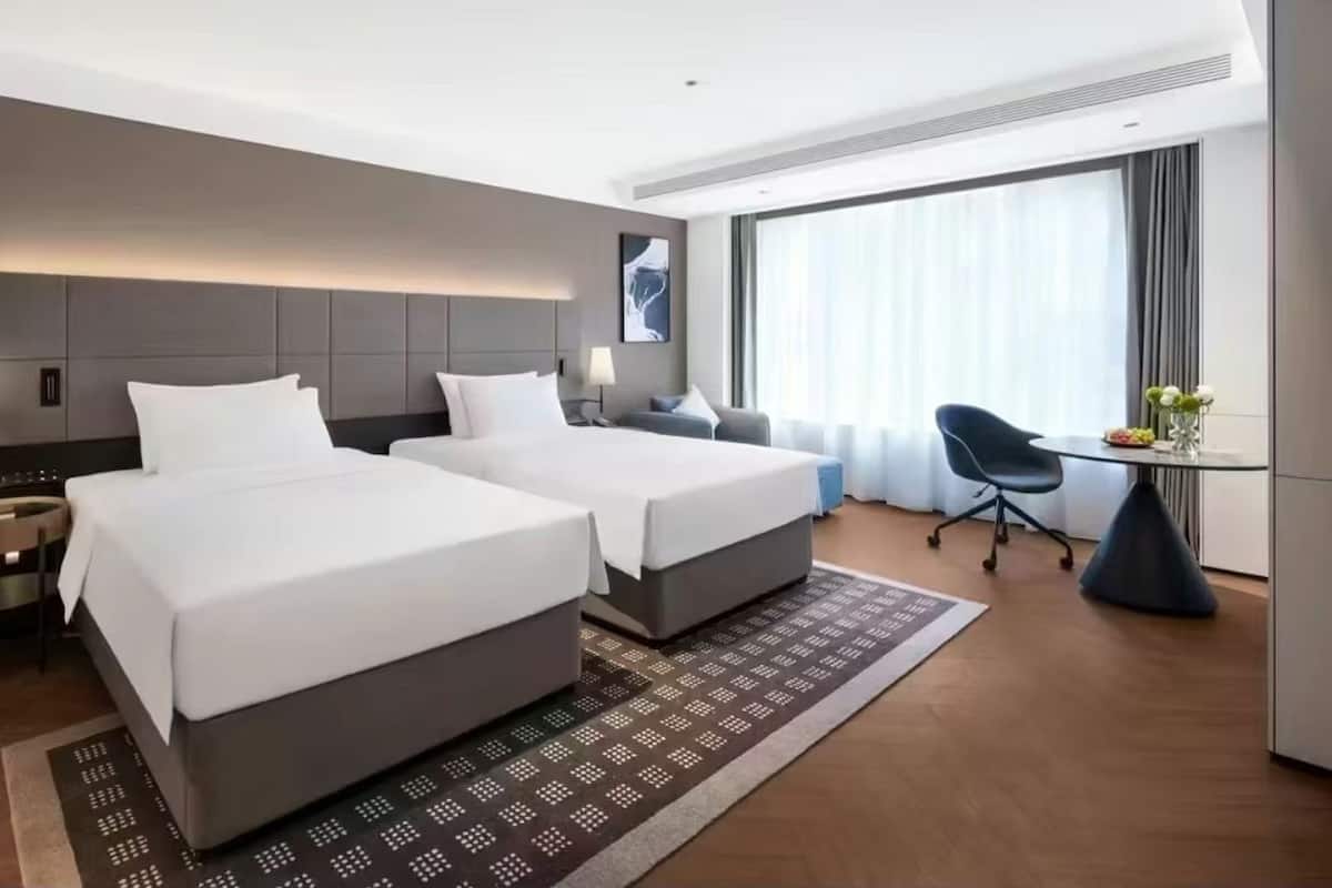 Basic Twin Room, City View | Egyptian cotton sheets, premium bedding, down comforters