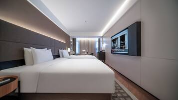 Premier Twin Room, City View | Premium bedding, down comforters, pillowtop beds, minibar (free items)