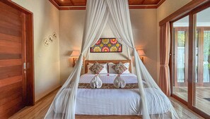 Family Villa, 2 Bedrooms, Kitchenette, Pool View | Desk, laptop workspace, free WiFi - Janu Villa (Ubud)