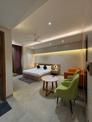 Quarto premium | Escrivaninha, Wi-Fi de cortesia