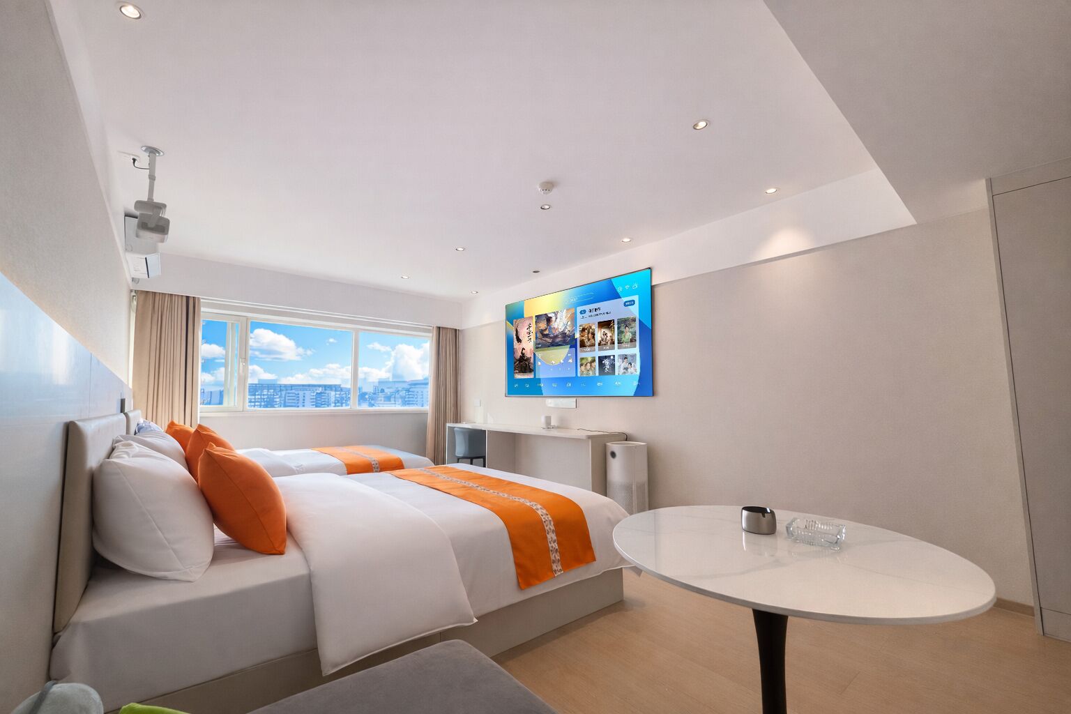 Comfort Condo, 2 Queen Beds, City View | Desk, blackout curtains, soundproofing, iron/ironing board