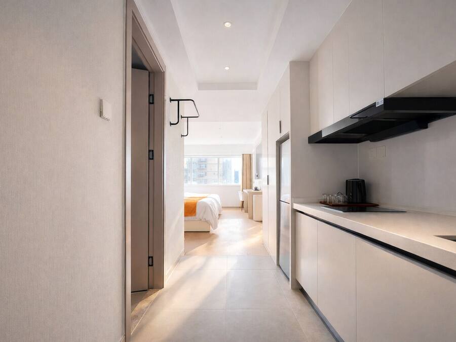 Apartamento Confort, 2 camas de matrimonio, vistas a la ciudad | Escritorio, cortinas opacas, sistema de insonorización