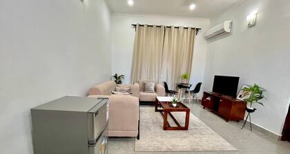 Cozy 1-bedroom apartment: with AC & Dedicated working space