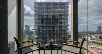 Modern Apartment near Spodek | Parking, AC, Balcony