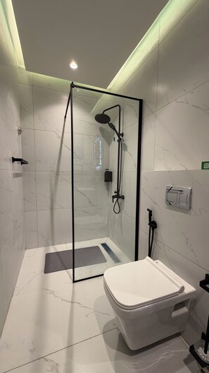 Secador de cabelo, toalhas de banho