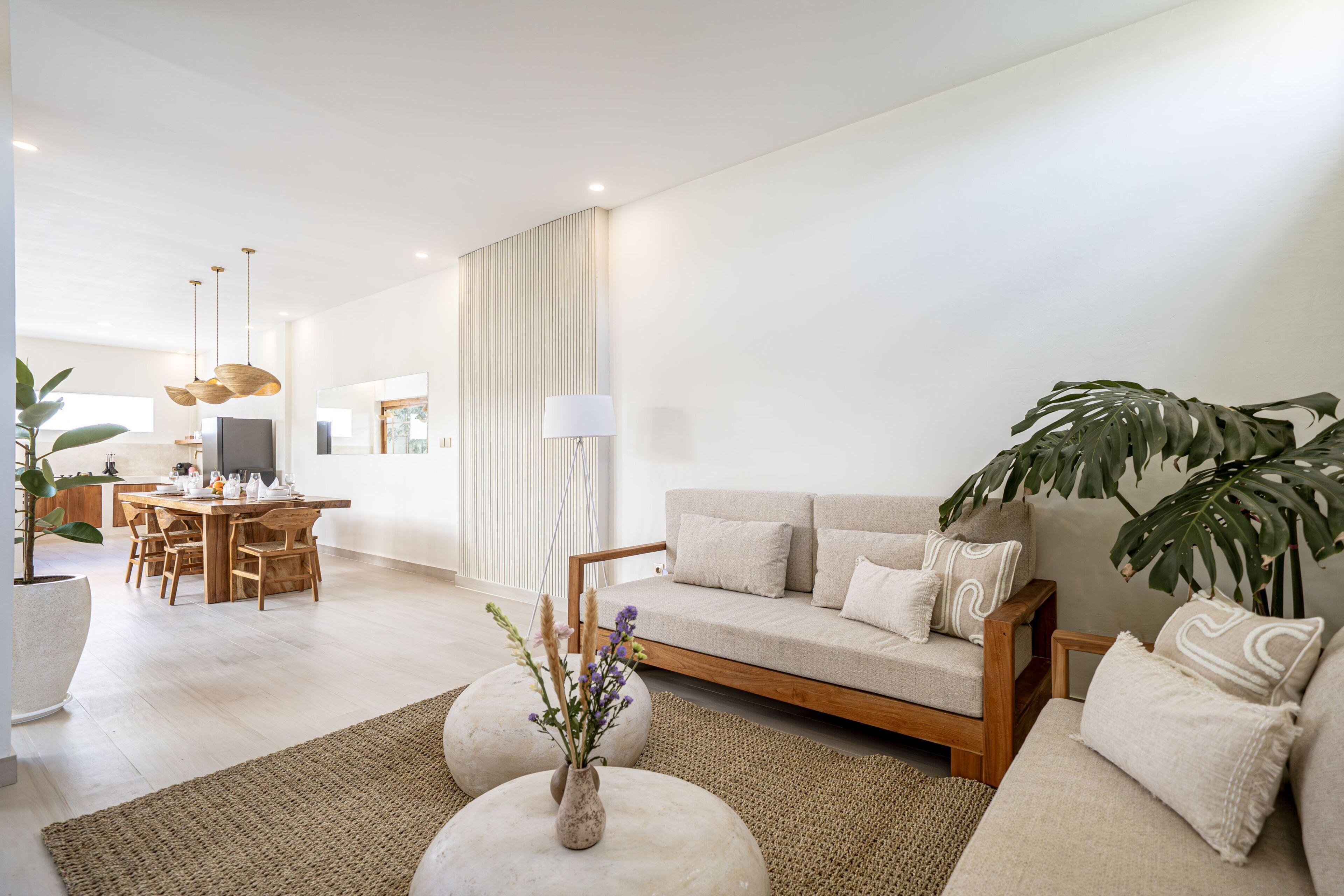Villa, 3 Bedrooms, Private Pool, Pool View | Living area | 65-inch TV with digital channels