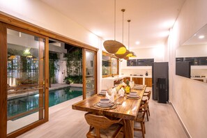 Villa, 3 Bedrooms, Private Pool, Pool View | Dining - Villa Ume (Munggu)
