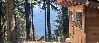 Lakeside Modern Cabin with Spectacular Equipped Outdoor, Jacuzzi and Outdoor Shower in Washington