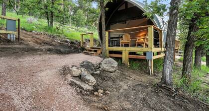 Secluded Glamping Retreat with Forest Trails Near Mount Rushmore in the Black Hills, South Dakota