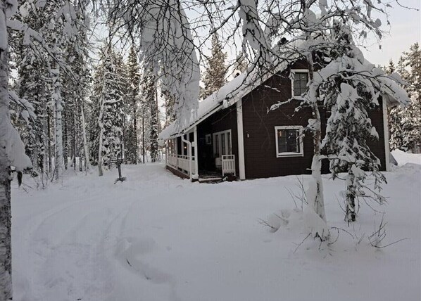Standard-paritalo, 3 makuuhuonetta, sauna, rinteen puolella | Ulkopuoli