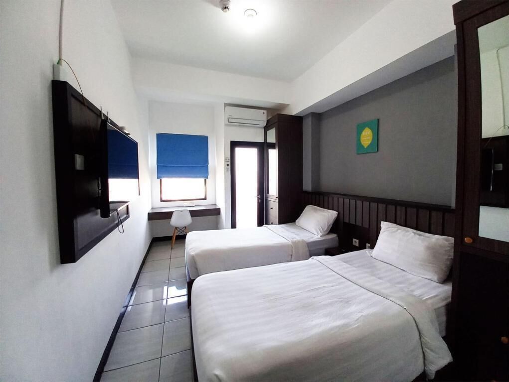 Superior Twin kamer, 2 eenpersoonsbedden, balkon, uitzicht op de stad | Gratis wifi