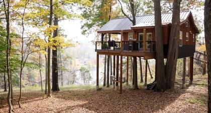 Luxury Lakeview Treehouse with Hot Tub and Private Dock Near Lake Malone, Kentucky
