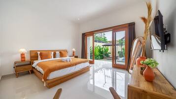 Villa Deluxe - 2 sovrum - privat pool | Egyptiska bomullslakan och sängtillbehör av högsta kvalitet