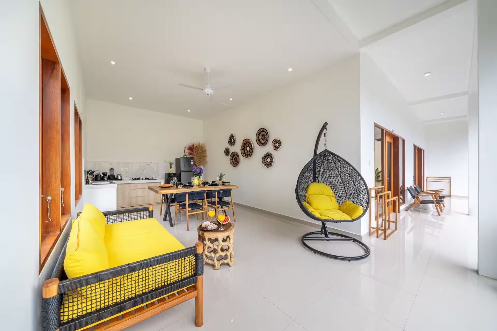 Vila luxo, 2 quartos, piscina particular | Cozinha privada | Cafeteira/chaleira, chaleira elétrica, torradeira, liquidificador
