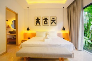 3 bedrooms, iron/ironing board, WiFi, bed sheets - Modern Tropical Villa – 3BR & Private Pool (Badung)