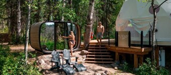 Aer XL Dome - Luxury Off Grid Escape, Near Oldman Lake