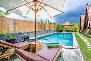 Double Room, Balcony, City View | Pool | Outdoor pool - lumbung sari villa ubud  (Ubud)