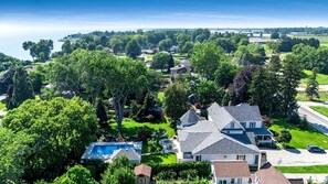 Exterior - Grand Victorian Farmhouse Escape with Pool, Hot Tub & Fire Pit Nights in Ontario, Canada (Leamington)