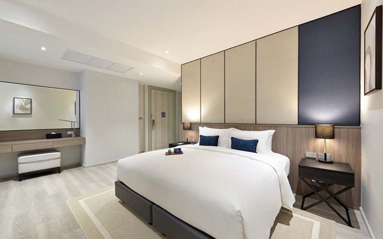 In-room safe, desk, laptop workspace, blackout curtains