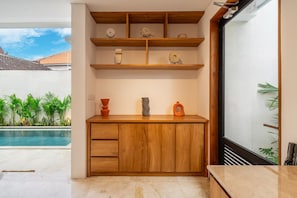 Familienvilla, 2 Schlafzimmer, eigener Pool | Innenbereich