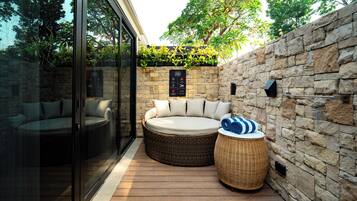 Glass Residence w/ Pool (1-Bedroom Suite with Pool - King Bed) | Terrace/patio