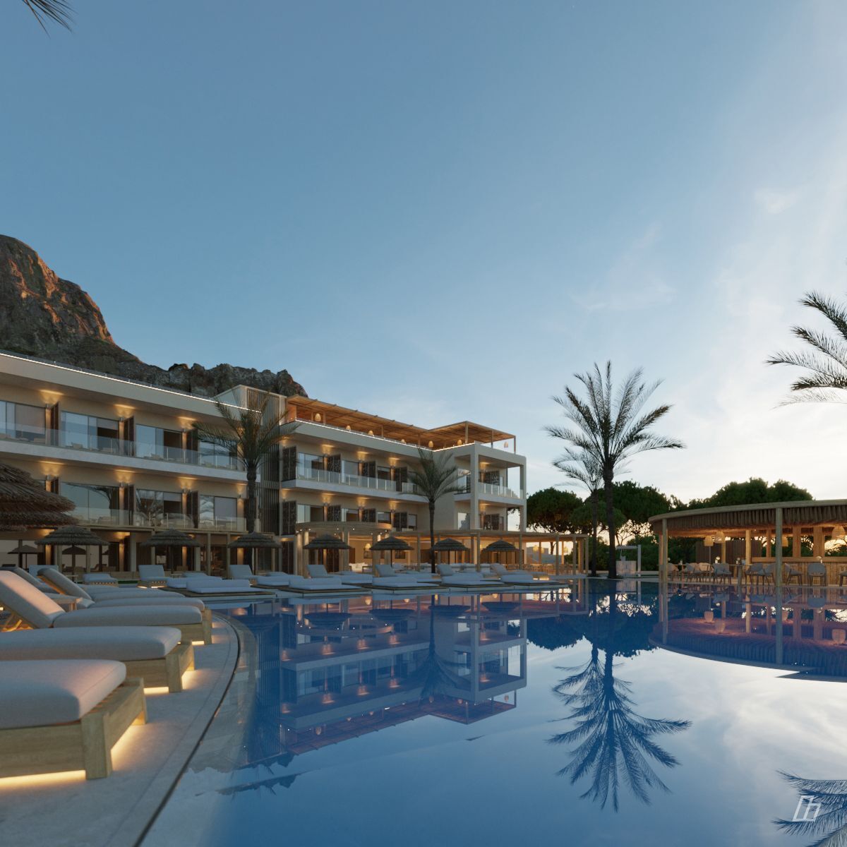Piscine extérieure (ouverte en saison), parasols de plage