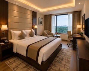 ห้องดีลักซ์ดับเบิล, วิวเมือง | โต๊ะทำงาน, Wi-Fi ฟรี