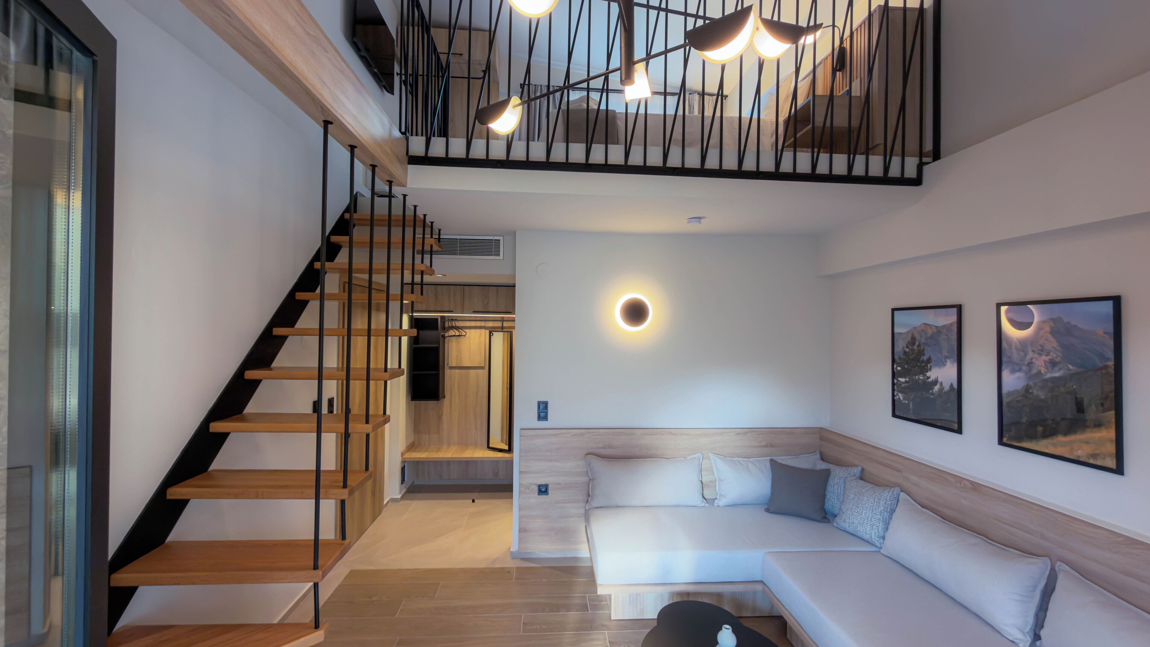 Deluxe Room - Split Level with Mountain View & Sea View | Living area | 43-inch Smart TV with digital channels