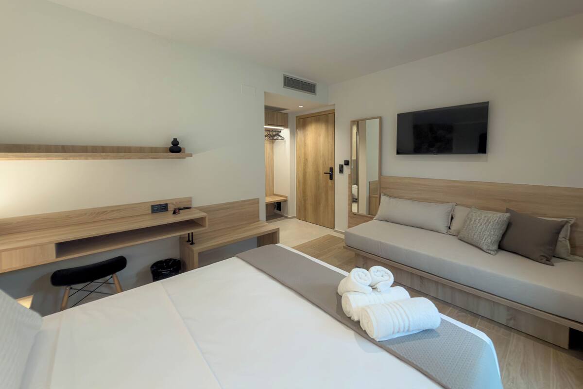 Minibar, draps fournis