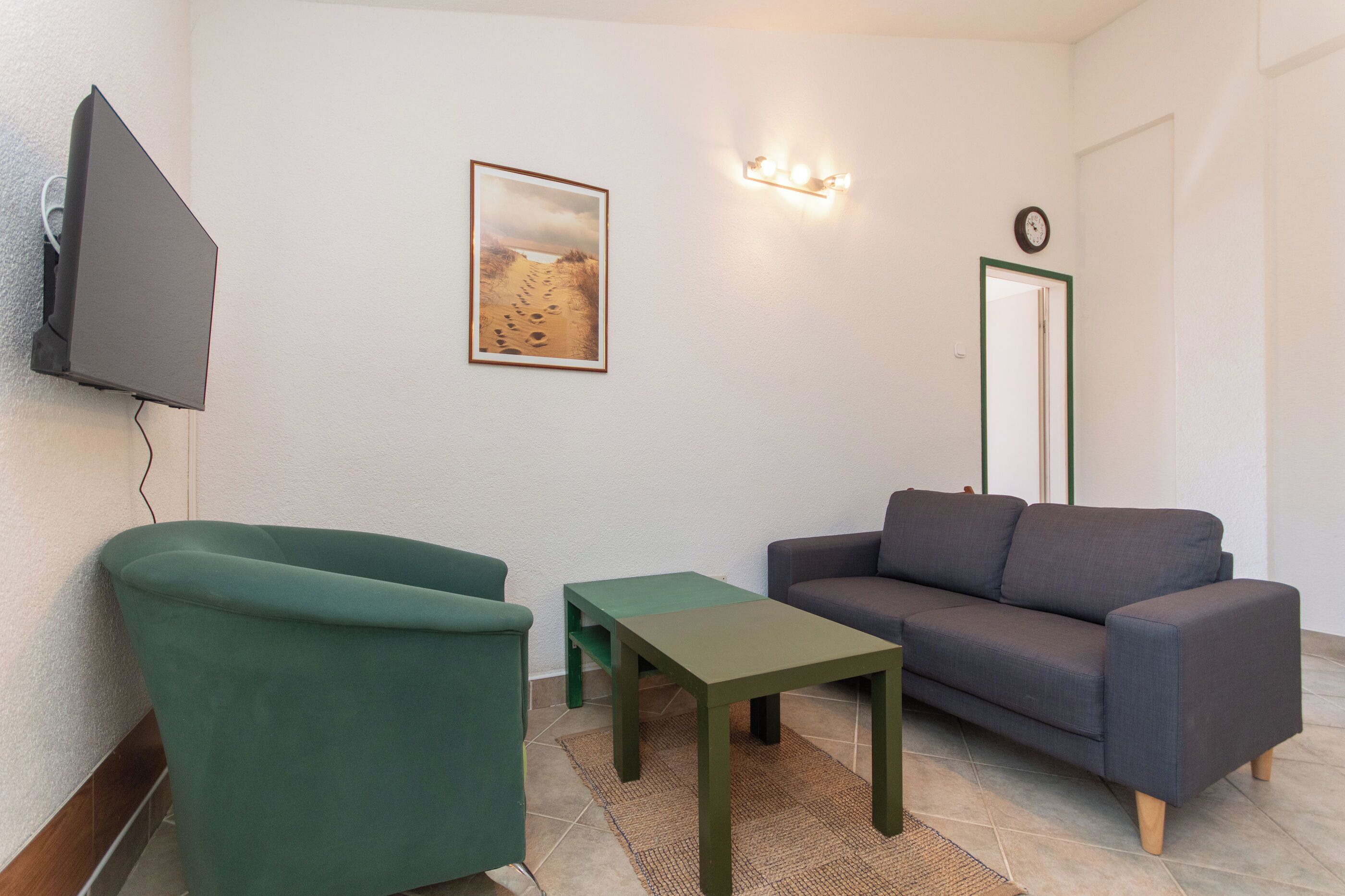 Apartamento (A1) | Sala de estar | Smart TV, Netflix, serviços de streaming