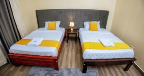 2 slaapkamers, een strijkplank/strijkijzer, wifi, beddengoed