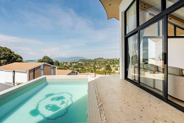Outdoor pool - D1 Brand New Villa 3BR Best SeaView DAO-1 Panda (Bophut, Koh Samui)