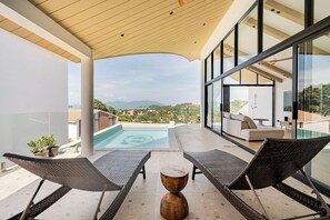 Outdoor pool - D1 Brand New Villa 3BR Best SeaView DAO-1 Panda (Bophut, Koh Samui)