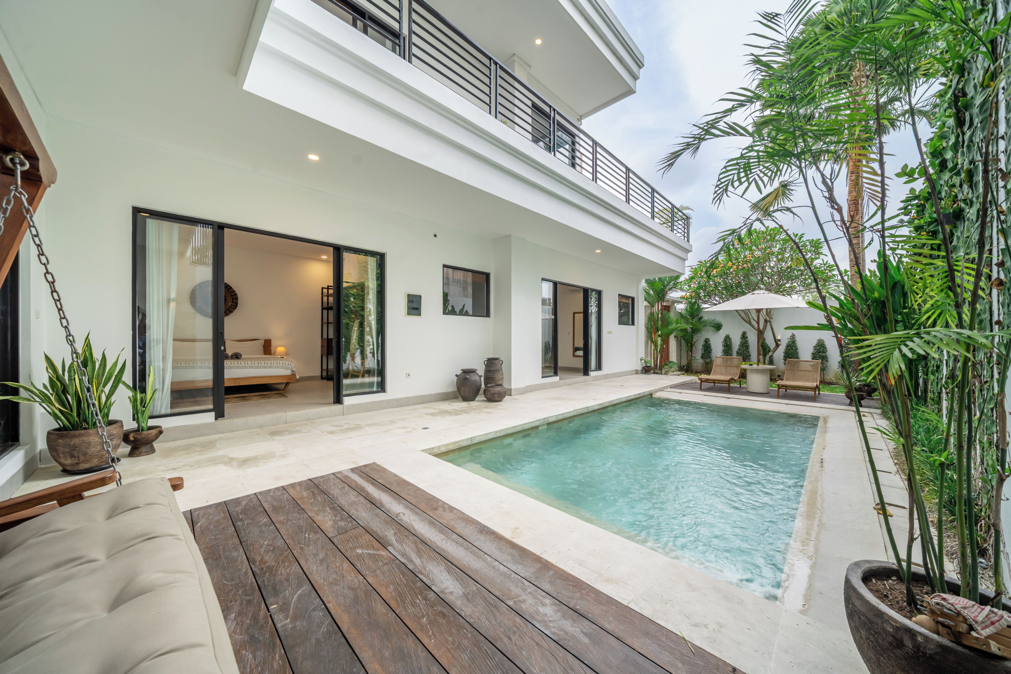Luxury-Villa, Balkon, Poolblick | Pool