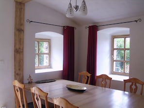 Dining - Garden apartment in village farmhouse located in beautiful countryside (Neveklov)