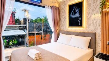 Suite estudio exclusiva, terraza, en una planta alta | Wifi gratis y ropa de cama