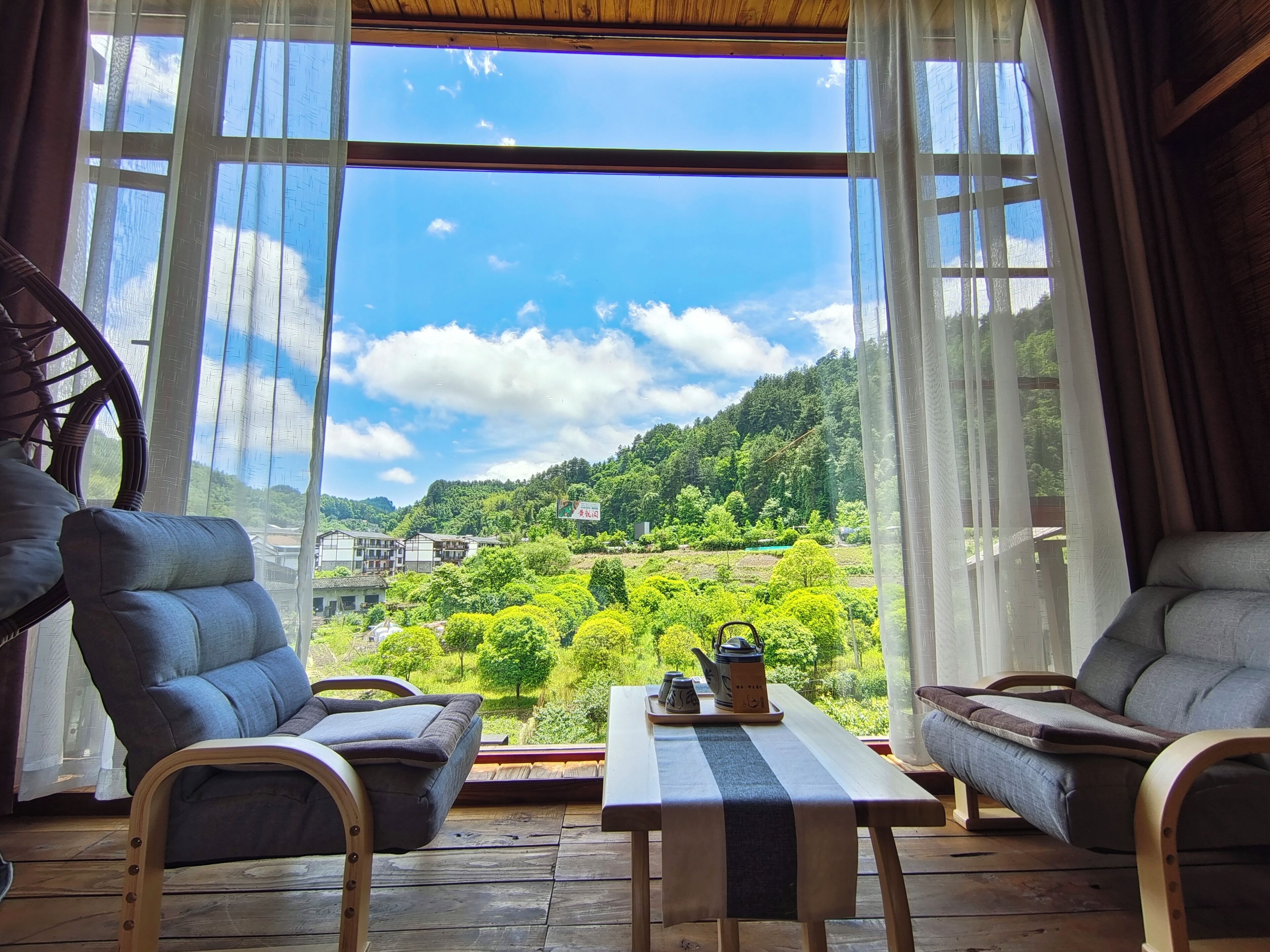 Standard Twin Room, 2 Double Beds, Non Smoking, Hill View | View from room