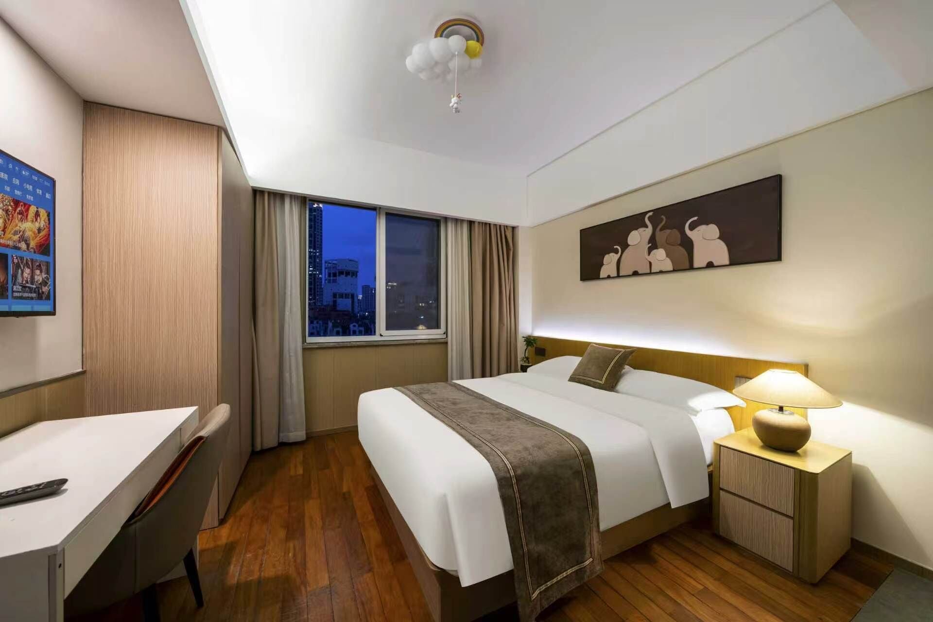 Basic Double Room, City View | Desk, laptop workspace, blackout drapes, iron/ironing board