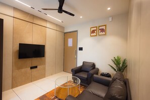 Living area - Nirrtul Crystal 1BHK Apartment Cozy & Quite (Surat)